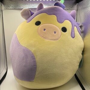 Squishmallows Yellow and Purple Stuffed Animal